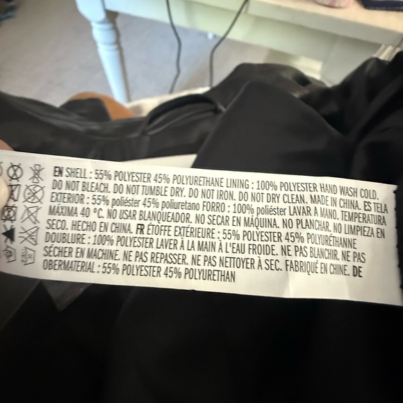 Endless Rose Black Faux Leather Blazer - Picture 6 of 9